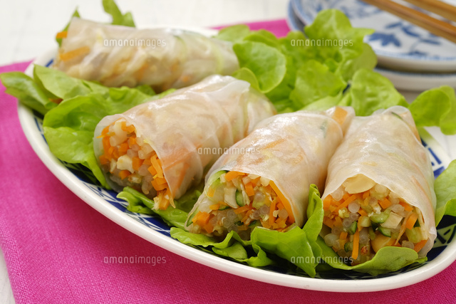 もやしの生春巻き の写真素材 イラスト素材 アマナイメージズ