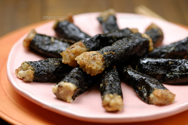 豆腐えびしんじょう海苔巻き の写真素材 イラスト素材 アマナイメージズ