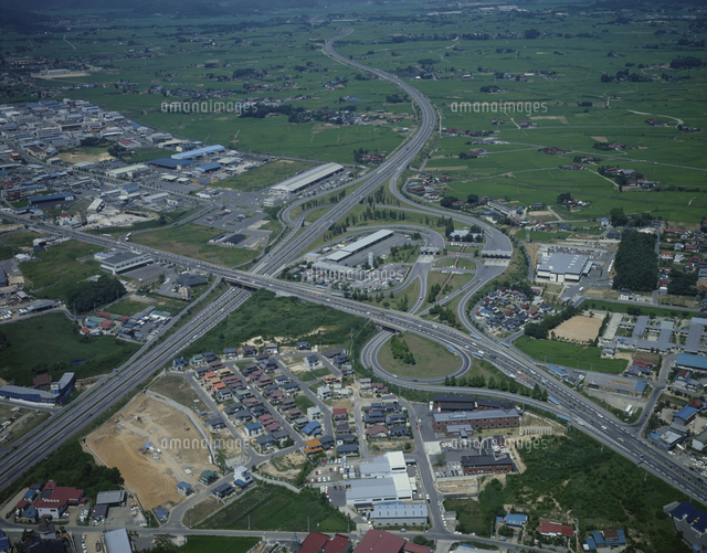 東北自動車道郡山インターチェンジ の写真素材 イラスト素材 アマナイメージズ