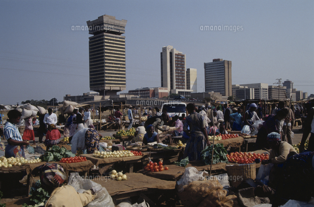 首都ルサカ市街 ５月 ザンビア の写真素材 イラスト素材 アマナイメージズ