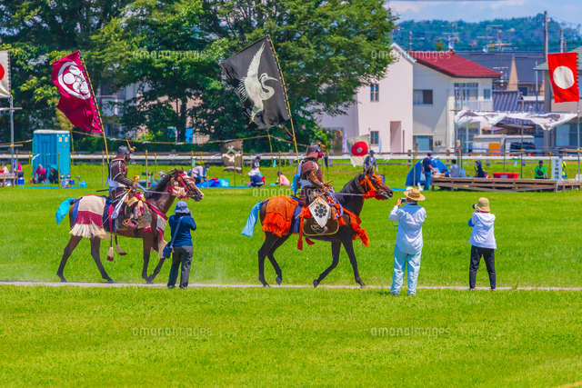 相馬野馬追のお行列[02913003857]の写真・イラスト素材｜アマナイメージズ