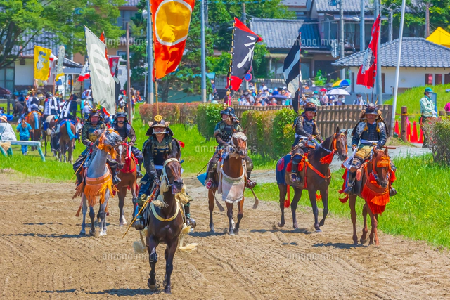 相馬野馬追のお行列[02913003857]の写真・イラスト素材｜アマナイメージズ