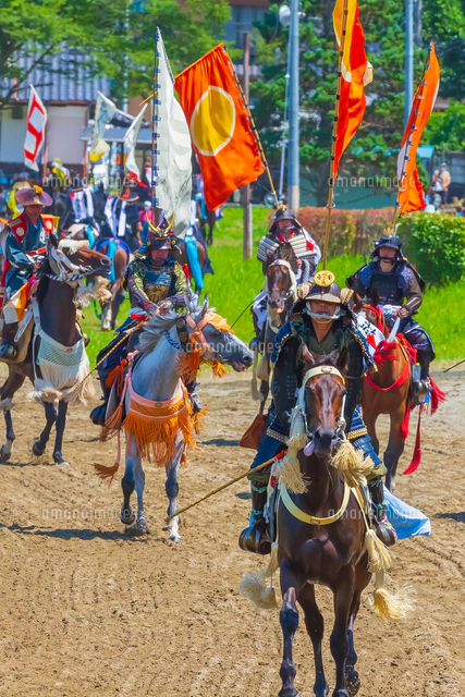 相馬野馬追のお行列[02913003857]の写真・イラスト素材｜アマナイメージズ