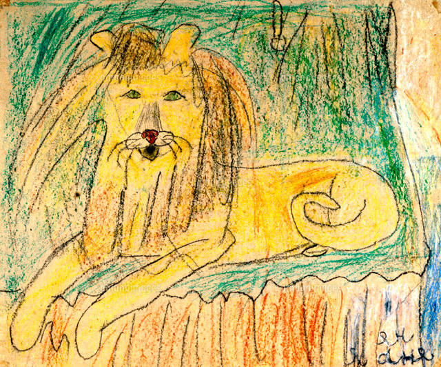 優しいライオン[20020000122]の写真・イラスト素材｜アマナイメージズ