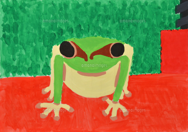 カエルのイラスト素材 アマナイメージズ