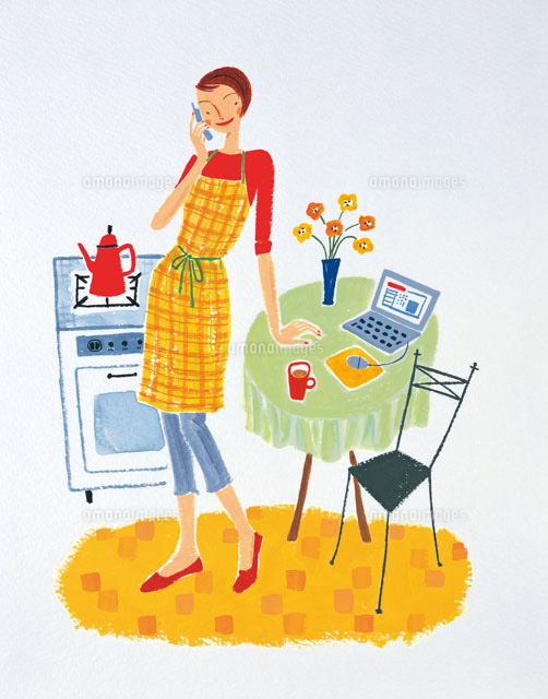 家事をする女性 の写真素材 イラスト素材 アマナイメージズ