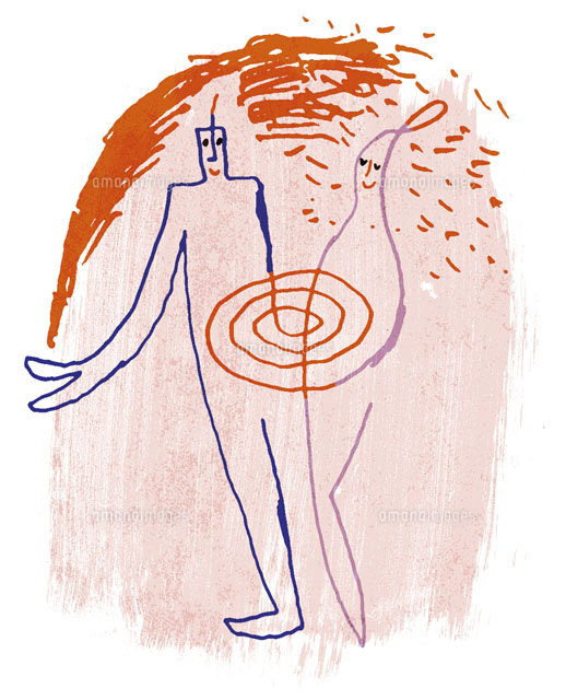 愛情を共有するカップル の写真素材 イラスト素材 アマナイメージズ