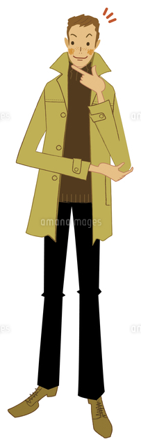 思いつく男性 の写真素材 イラスト素材 アマナイメージズ