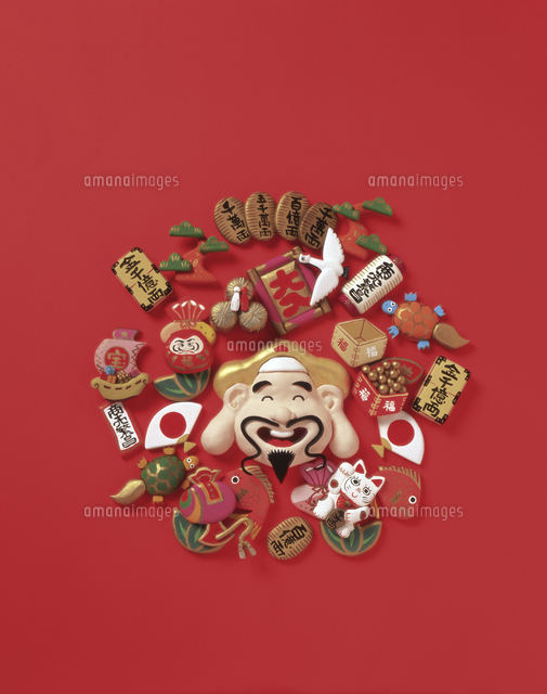 大黒天と縁起物 の写真素材 イラスト素材 アマナイメージズ