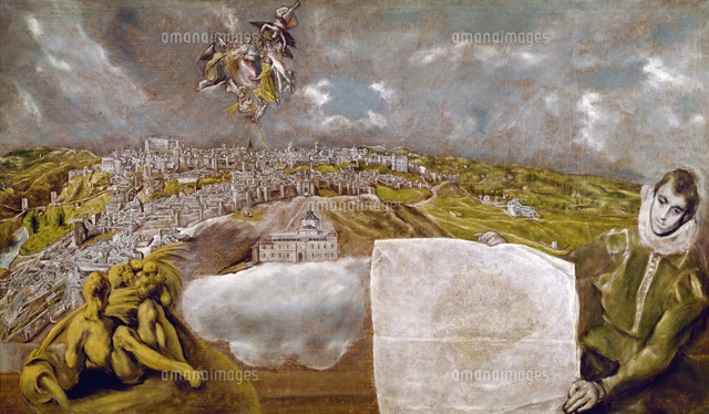 View of Toledo, by El Greco, oil on canvas, 1595, 1541-1614
