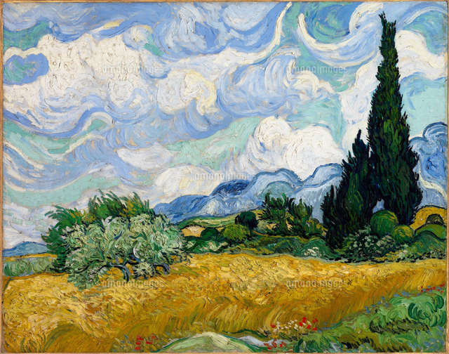 Summer landscape by Vincent van Gogh, Oil on canvas, 1889, 1