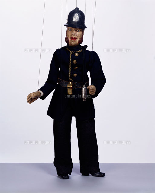 Marionette Policeman, by Tiller Family Marionette Company