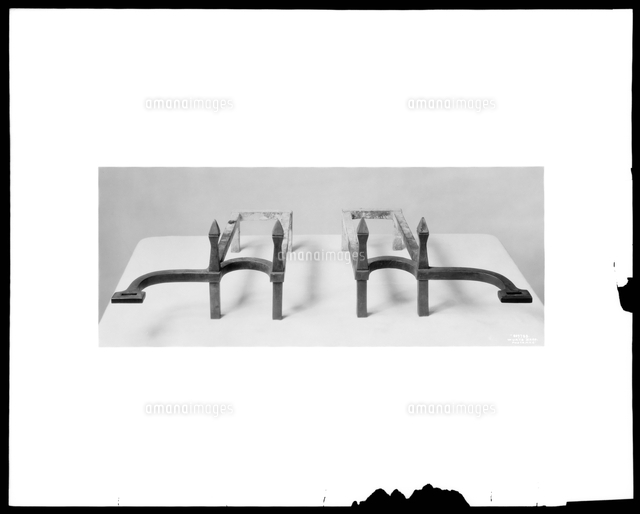 Cornelius Vanderbilt residence, fire irons.[20059001584]の写真素材・イラスト素材