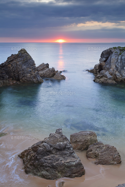 Quiberon Peninsula Cote Sauvage Cote De Morbihan Brittany France Europe の写真素材 イラスト素材 アマナイメージズ