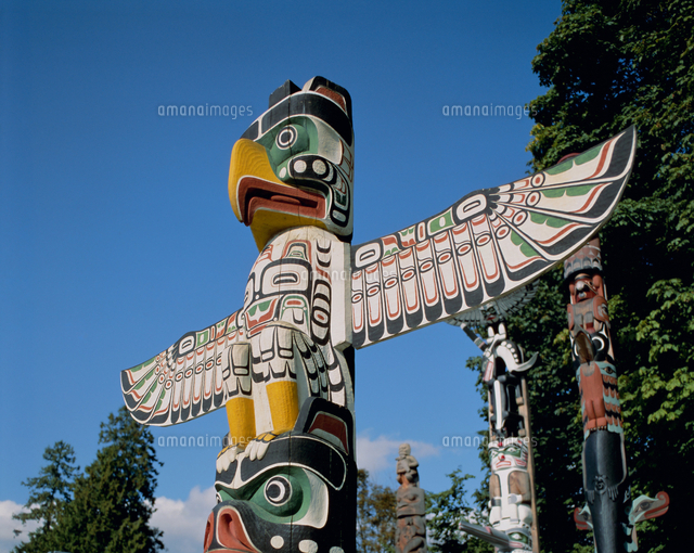 トーテムポール TOTEM POLE 先住民CHAMPMAN POLE 48cm トーテムポール
