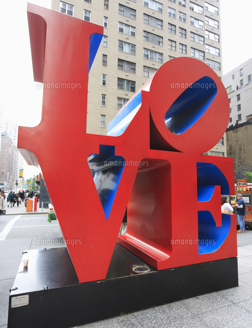 The pop art Love sculpture by Robert Indiana, Sixth Avenue