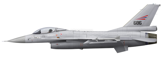 General Dynamics F 16a Fighting Falcon Of The Royal Norwegian Air Force の写真素材 イラスト素材 アマナイメージズ