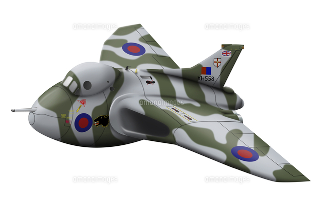 Cartoon Illustration Of A Royal Air Force Vulcan Bomber の写真素材 イラスト素材 アマナイメージズ