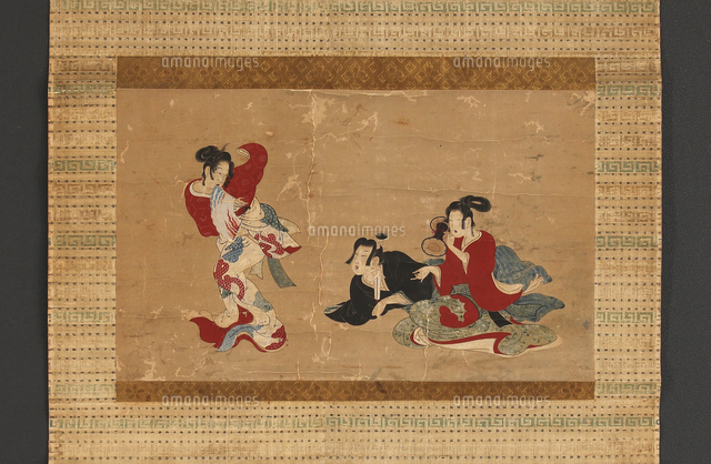肉筆浮世絵_遊女舞図[20076000442]の写真・イラスト素材｜アマナイメージズ