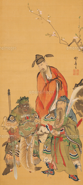 【原画肉筆】三国志『桃源結義』 肉筆】三国志演義 桃園結義序文（劉備登場） 湖南文山自筆 骨董