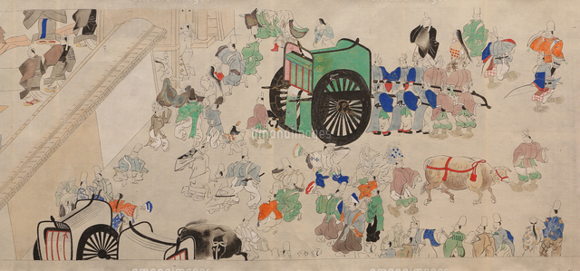 年中行事皇太子拝観図絵巻（部分）[20076000791]の写真