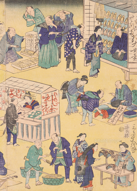 風俗画 人物図 の写真素材 イラスト素材 アマナイメージズ