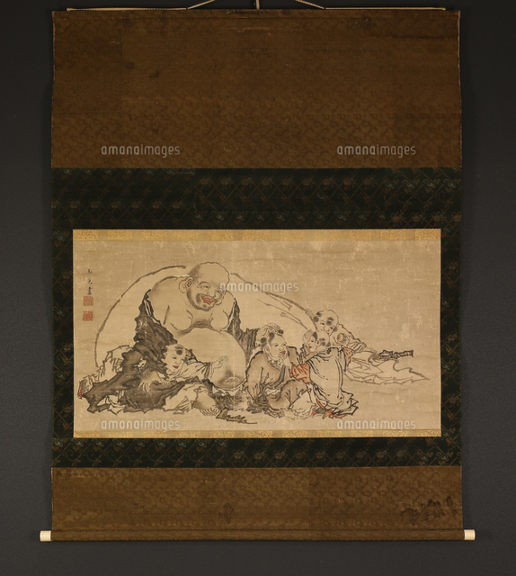 布袋唐子図[20076001465]の写真・イラスト素材｜アマナイメージズ