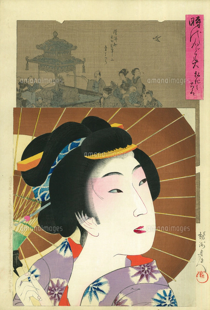 hana_desu15 隅田川ボート競走会 時代かがみ 明治 周延 Chikanobu 明治