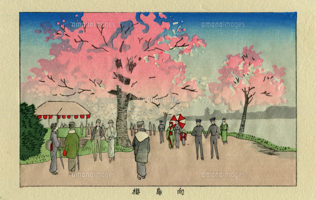 浮世絵版画「東京桜田風景」 ちよだ歴史さんぽMAP】ちよだ浮世絵名称めぐり「外桜田コース