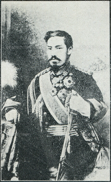 明治天皇 肖像 明治27-28年戦役前後[20086001623]の写真・イラスト素材