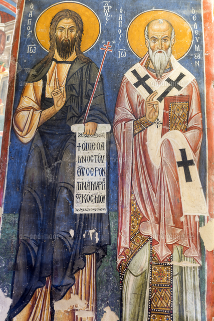Byzantine Fresco 12th Century Church Of Ayios Nikolaos Tis Steyis Kakopetria Cyprus の写真素材 イラスト素材 アマナイメージズ