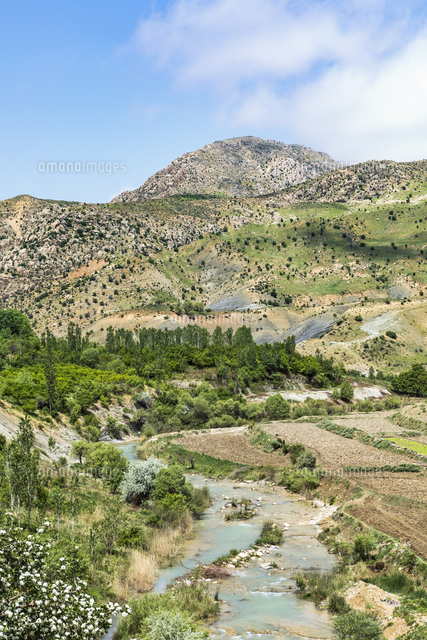 Iran, Sepidan. A glacial river from the Zagros Mountains.[20088108316]の ...
