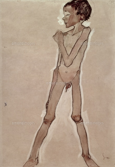 голые boy Nude Boy Standing (drawing)[22040007968]の写真・イラスト素材｜アマナイメージズ