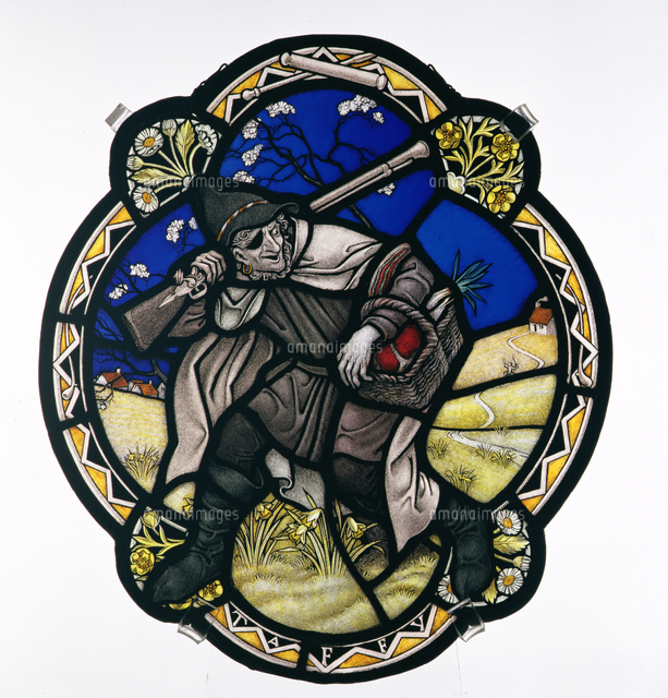 Taffy was a Welshman, painted glass panel, c.193037[22040048406]の写真素材