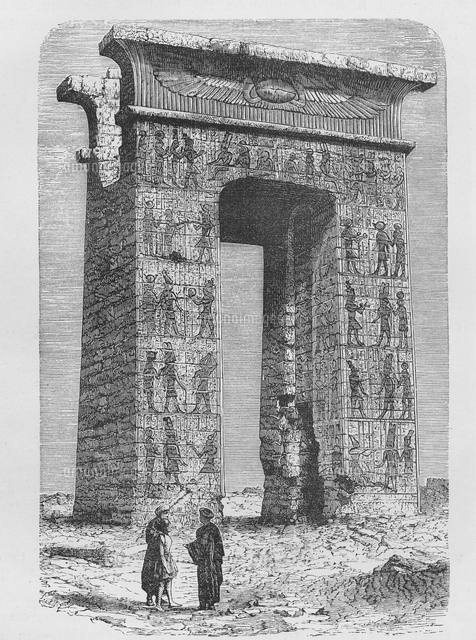 Propylon at Karnak[22040078221]の写真素材・イラスト素材｜アマナイメージズ