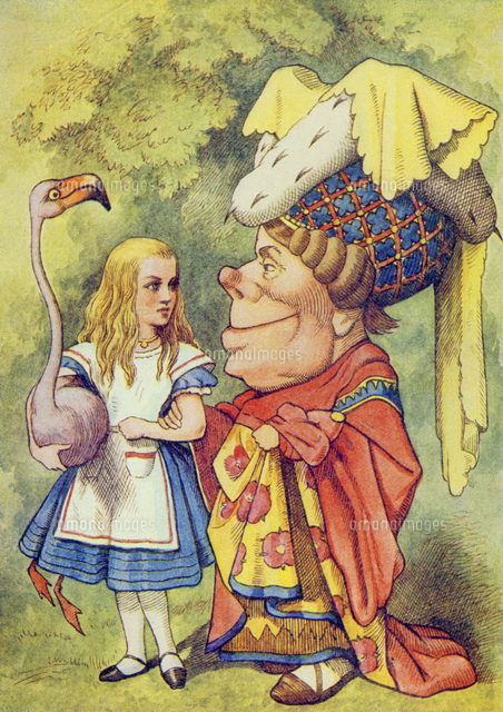 Alice with the Duchess, illustration from 'Alice in Wonderla