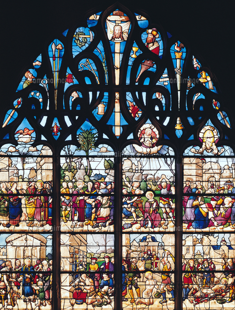 Window depicting Scenes from the Lives of St. Stephen and St ...