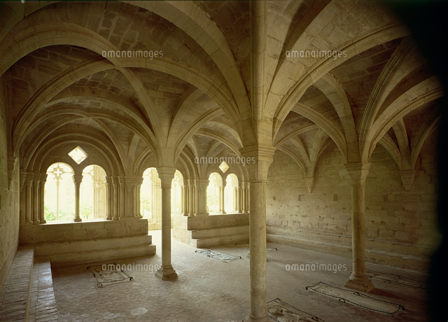 Interior of the Chapter House, 12th-13th century[22040221214]の写真素材・イラスト ...