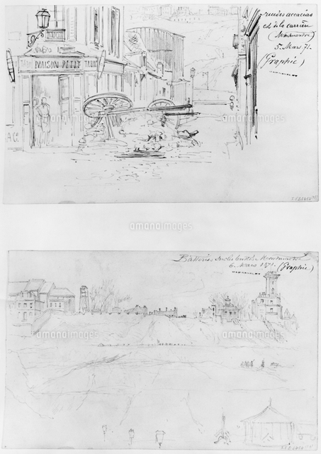 Album Of The Siege Of Paris Rue Des Accacias Et Rue De La C の写真素材 イラスト素材 アマナイメージズ
