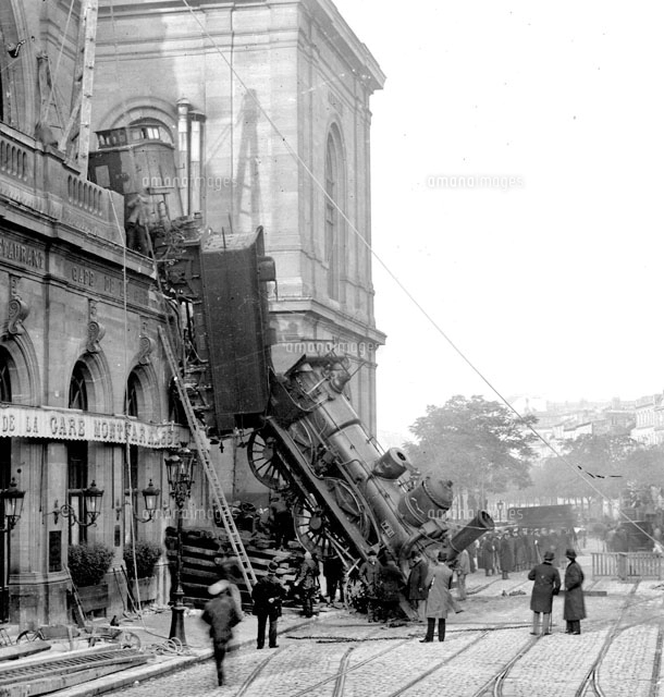 モンパルナス駅鉄道事故（1895年10月22日）[22177003503]の写真