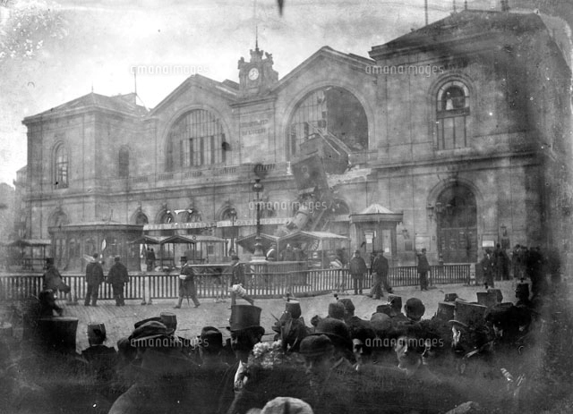 モンパルナス駅鉄道事故（1895年10月22日）[22177003411]の写真