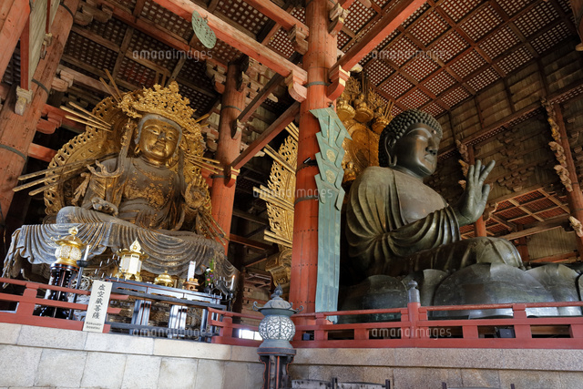 大仏,盧舎那仏坐像,虚空蔵菩薩,東大寺,大仏殿,金堂,世界文化遺産