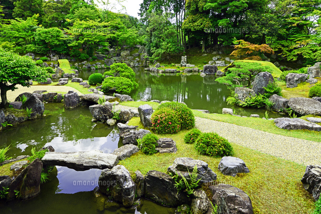 京都府 醍醐寺 三宝院 庭園 の写真素材 イラスト素材 アマナイメージズ