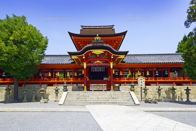 京都府 八幡市 石清水八幡宮 の写真素材 イラスト素材 アマナイメージズ