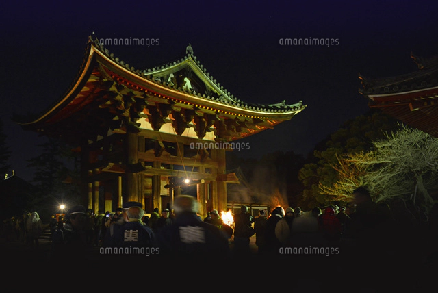 奈良県 奈良市 東大寺 大仏殿 夜景[22456006322]の写真・イラスト素材