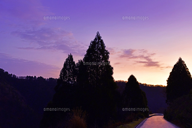 滋賀県 高島市 秋の夕暮れ[22456007274]の写真・イラスト素材｜アマナ