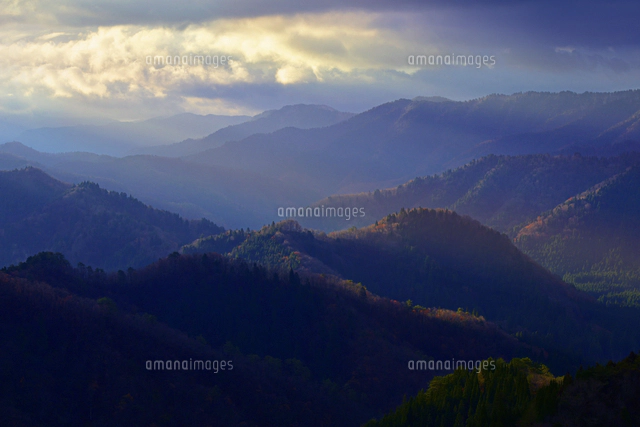 滋賀県 高島市 秋の夕暮れ[22456007274]の写真・イラスト素材｜アマナ