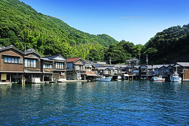 伊根の舟屋 伊根町 京都府 与謝郡[22456010919]の写真・イラスト素材