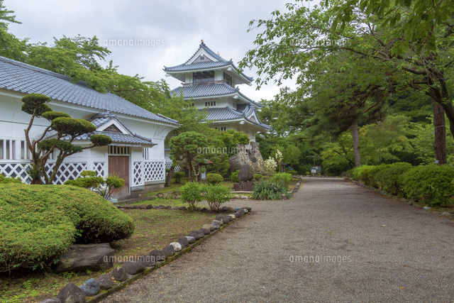城山公園の三戸城温故館 の写真素材 イラスト素材 アマナイメージズ