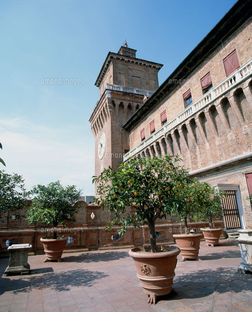 エステンセ城の空中庭園 の写真素材 イラスト素材 アマナイメージズ